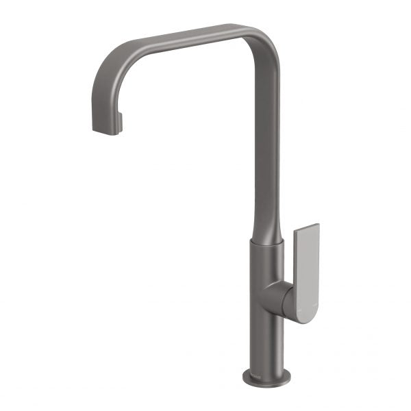 Phoenix Teel Sink Mixer 200mm Squareline Gun Metal