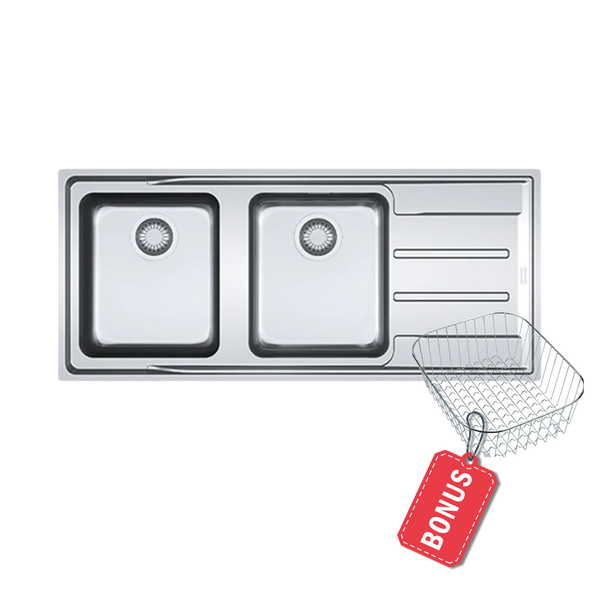 Franke Aton ANX221RHD Double Bowl Stainless Steel Sink