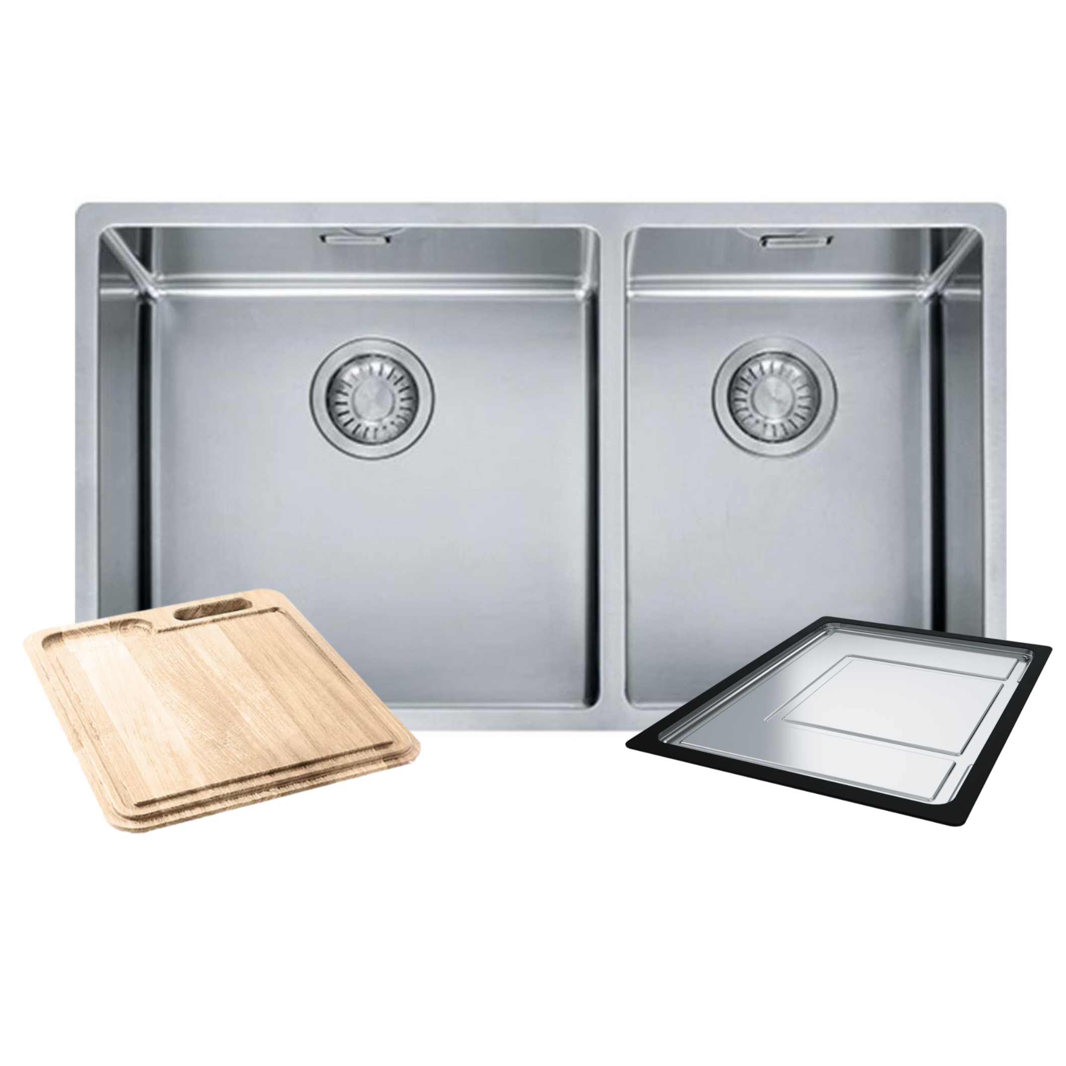Franke Bolero BXX220-42/29SBR Double Bowl Sink