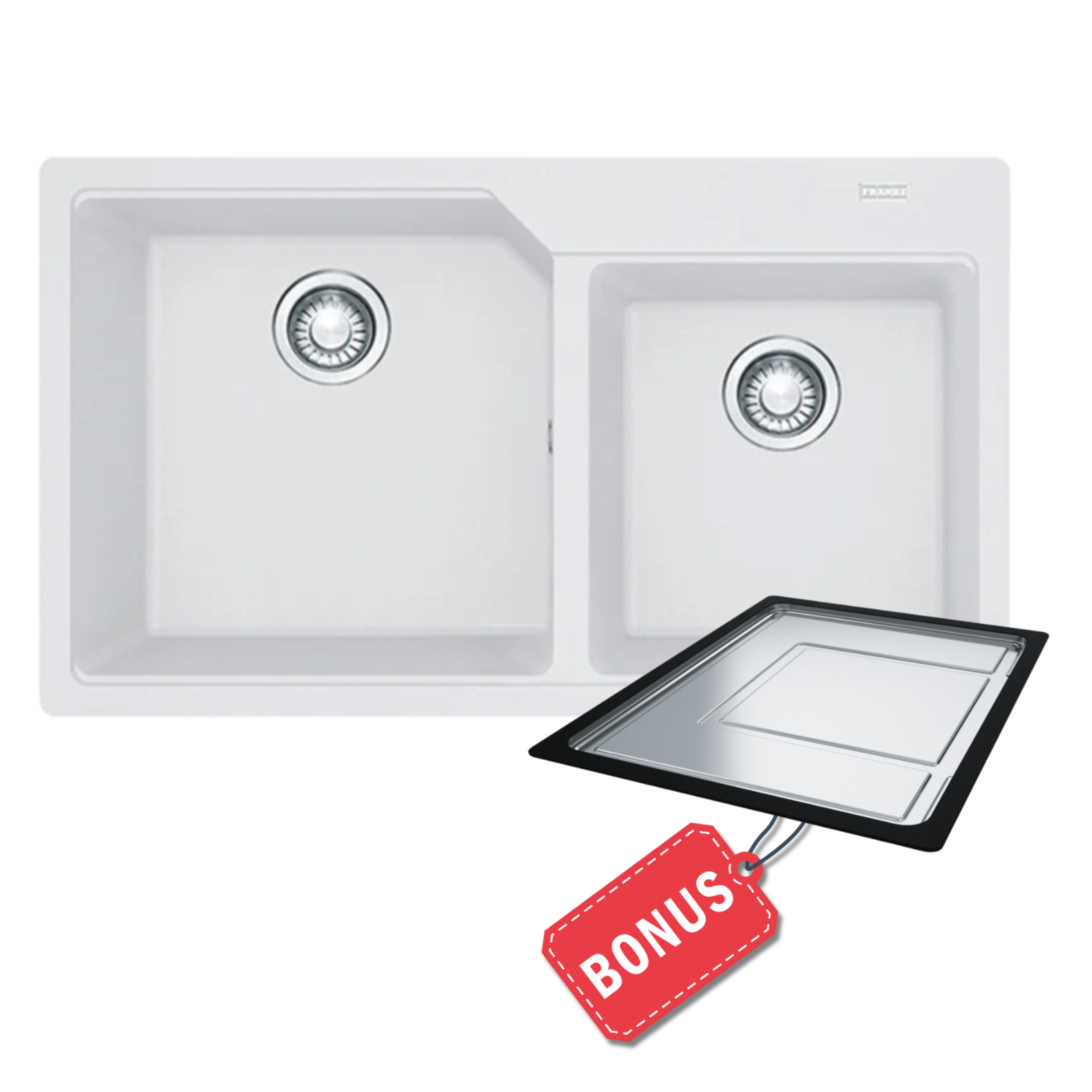 Franke Urban UBG620-86 Double Bowl Topmount Sink