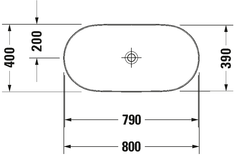 Duravit Luv 0379800000 Countertop Washbowl Basin