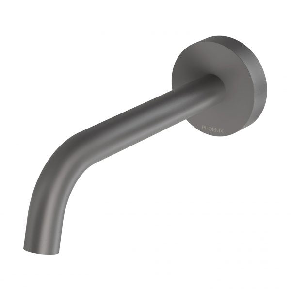 Phoenix Vivid Slimline Plus Wall Basin / Bath Outlet 180mm Gun Metal