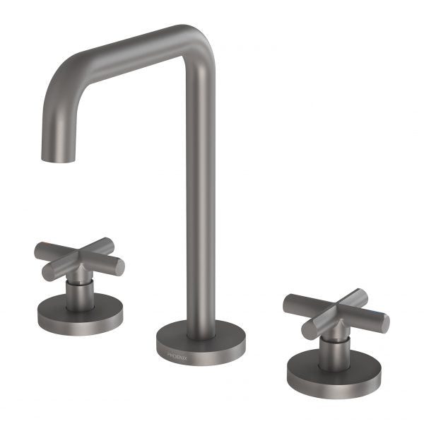 Phoenix Vivid Slimline Plus Basin Set Gun Metal