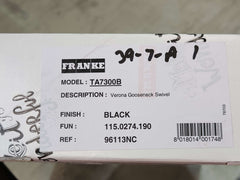 Franke Verona TA7300B Matte Black Swivel Tap