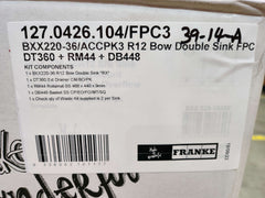 Franke Bow BXX220-36 Double Bowl Sink + Accessories