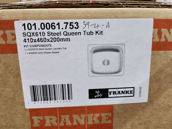 Franke Steel Queen SQX610 Laundry Tub