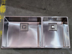 Franke CMX220-50/34 Centinox Minimalist Double Bowl Sink