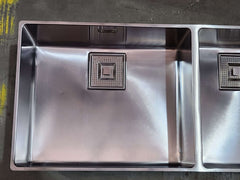 Franke CMX220-50/34 Centinox Minimalist Double Bowl Sink