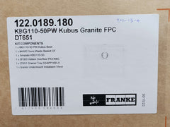 Franke Kubus KBG110-50PW Single Bowl Granite Sink