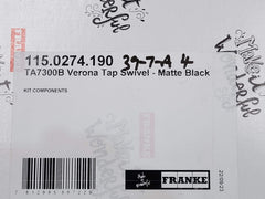 Franke Verona TA7300B Matt Black Swivel Tap