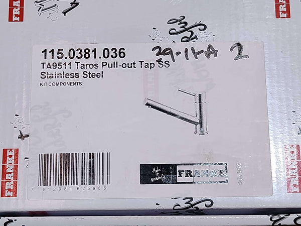 Franke Taros TA9511 Pull Out Stainless Steel Tap