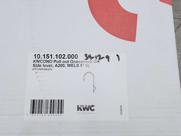 KWC Ono Pull Out J-Spout Chrome Tap - 10.151.102.000