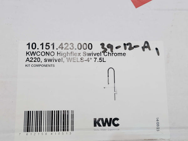 KWC Ono Highflex Chrome Swivel Tap - 10.151.423.000