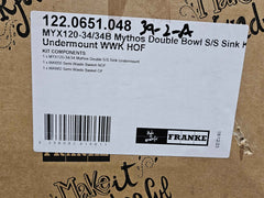 Franke Mythos MYX120-34/34 Double Bowl Undermount Sink