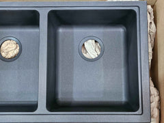 Franke Kubus KBG120 Double Bowl Onyx Granite Sink