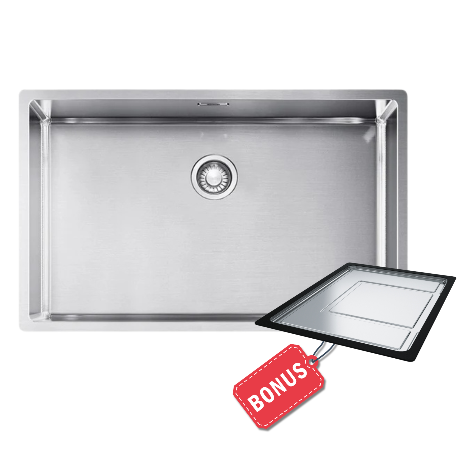 Franke Bolero BOX210-68 Single Bowl Stainless Steel Sink