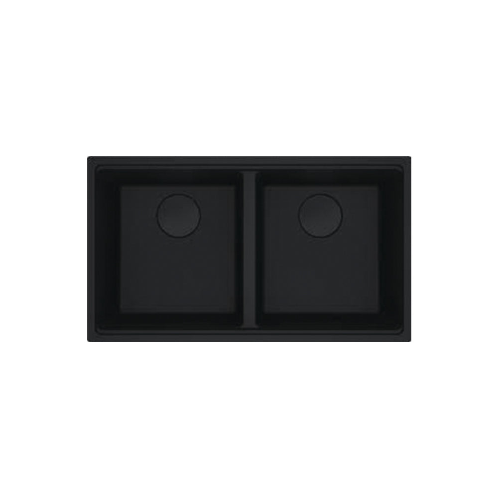 Franke City MRG120-36 Double Bowl Matte Black Sink