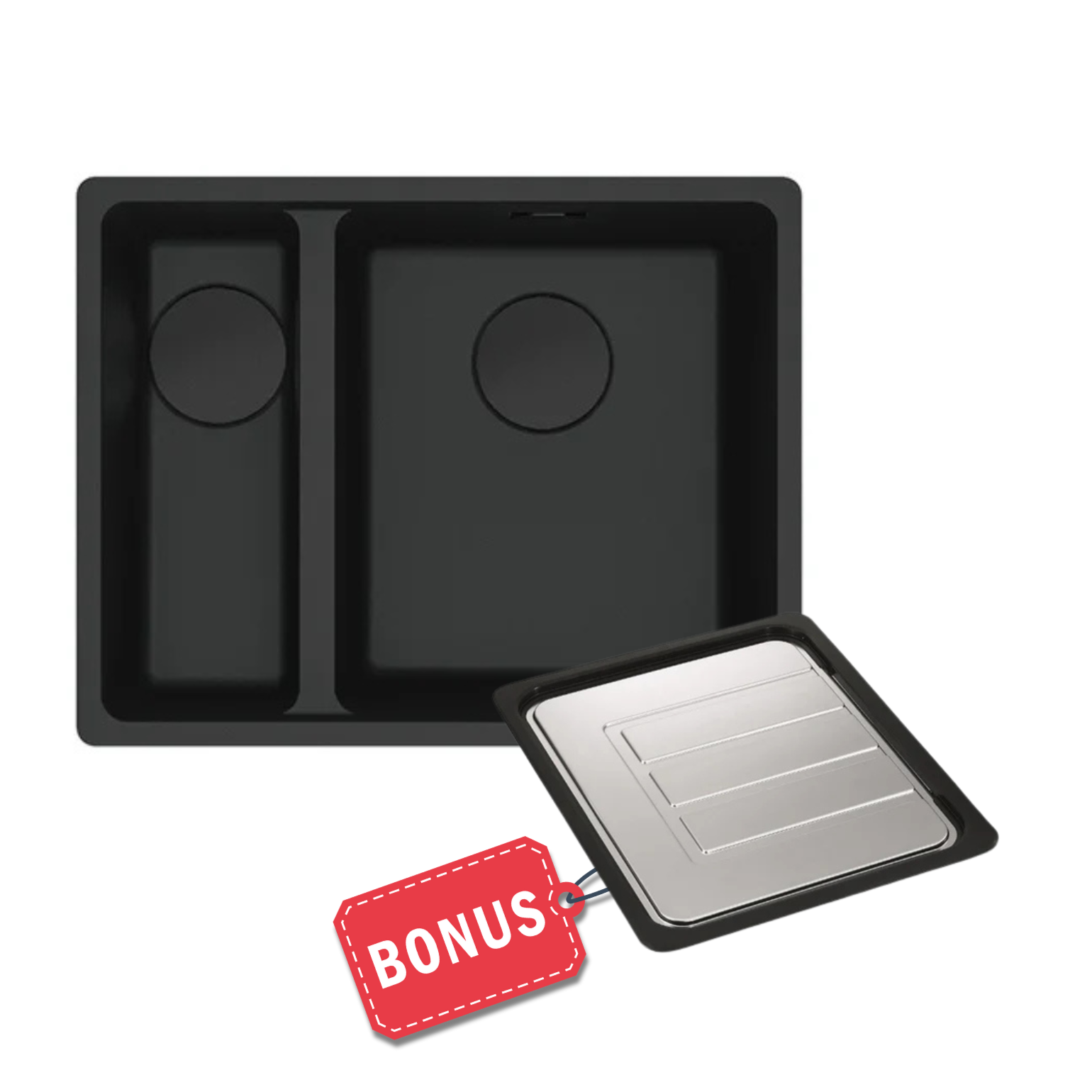 Franke Maris MRG260-34/15SBL 1 & 1/4 Matte Black Sink