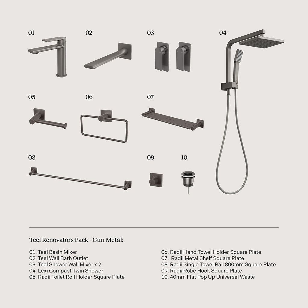 Phoenix Teel Gun Metal Renovators Pack