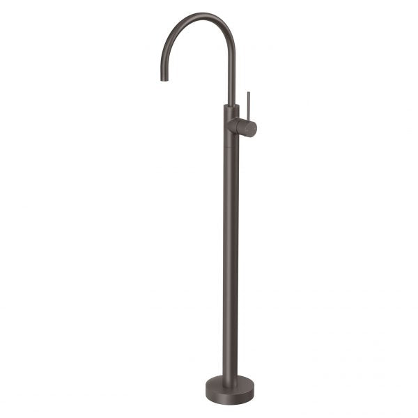Phoenix Vivid Slimline Floor Mounted Bath Mixer Gun Metal
