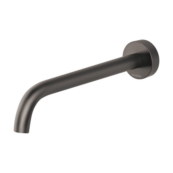 Phoenix Vivid Slimline Wall Basin Outlet 230mm Curved Gun Metal