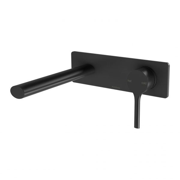 Phoenix Vivid Slimline Oval Wall Bath Mixer Set 175mm