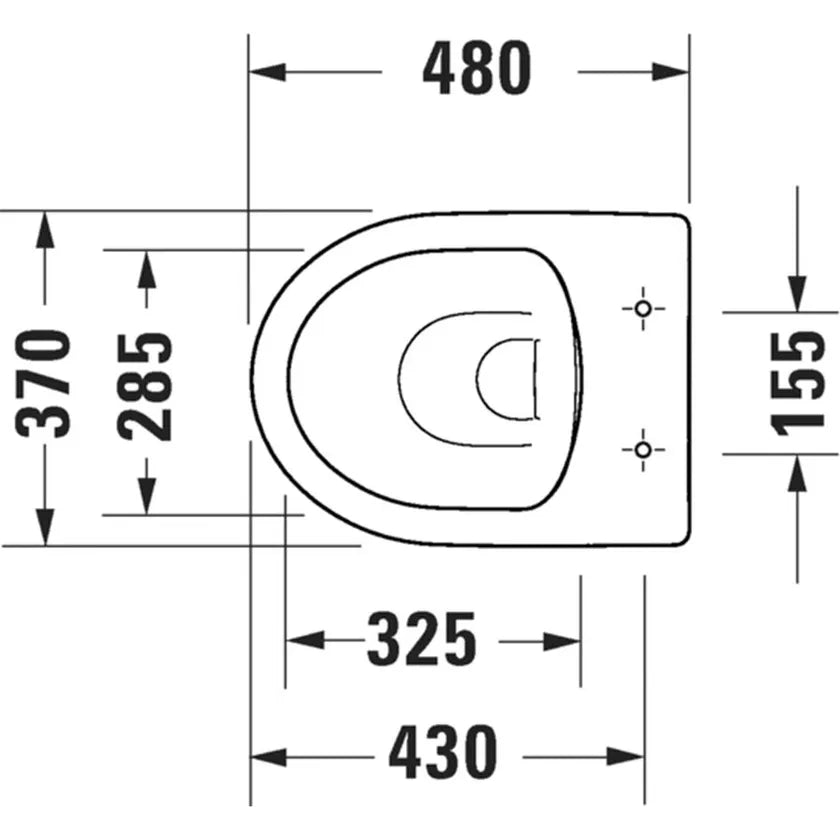 Duravit Durastyle Basic D4084090 Rimless Floorstanding Toilet Suite