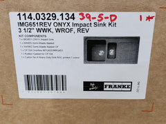 Franke Impact IMG651 1 & 1/4 Bowl Black Granite Sink